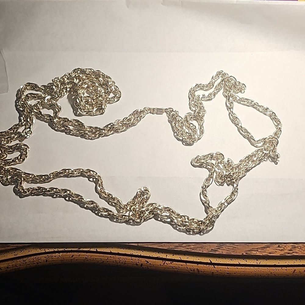 West Germany Double Strand Chain Necklace X-Long